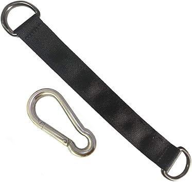 Tree Swing Straps, 1 PCS 25cm / 9.8inches Heavy Duty Hanging Kit with Carabiner, Holds 220 lbs, Perfect for Swing Seat, Hammock, Plank