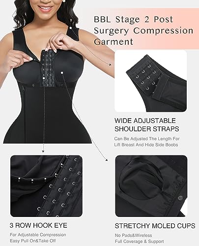 FeelinGirl Fajas Colombianas Full Body Shapewear for Women Post Surgery Compression Garment Reductoras y Moldeadoras3