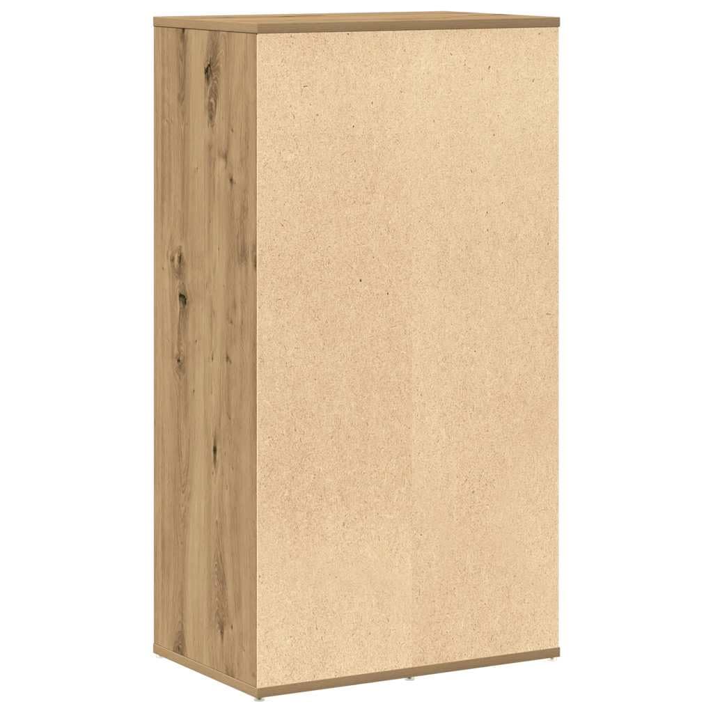 Scarpiera a 12 Mensole Rovere Artigianale 54x34x100,5 cm