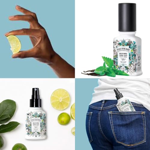 Image of Poo-Pourri Before-You-Go Toilet Spray Vanilla Mint 2 Fl Oz & 10 ml Travel Sprays - Toilet Tidings and Oh, Spritzmas Tree