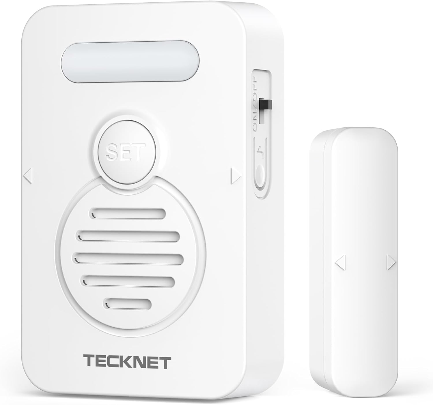 TECKNET Door Alarms for Kids Safety, Door Alarms When Opened, Window Alarm with Smart Voice Alert, 4-Level Adjustable Volume, Refrigerator Sensor Pool Alarm for Home Security、Fridge、Garage and Window