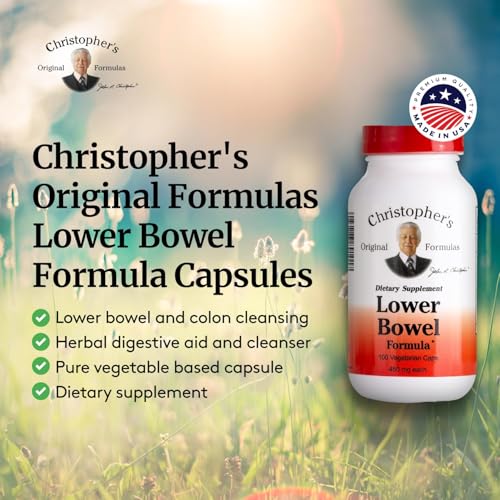 Christopher's Original Formulas Lower Bowel Cleanse Formula Capsules - Herbal Laxative Colon Cleanse and Gut Cleanse 100 ct. - Image 5