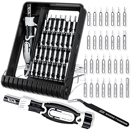 32 In 1 Small Screwdriver Set Professional Repair Tools Kit for Phone Laptop PC Camera Game Console Glasses Screwdriver Kit with tweezer