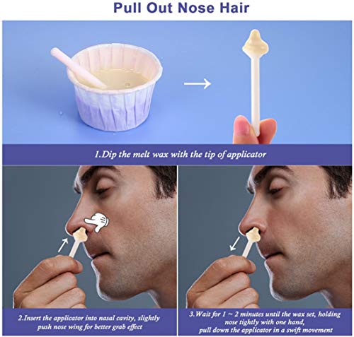 Nose Waxing Kit Hair Removal Nose Wax Kit Nasal Ear Hairs Painless Removal For Men And Women