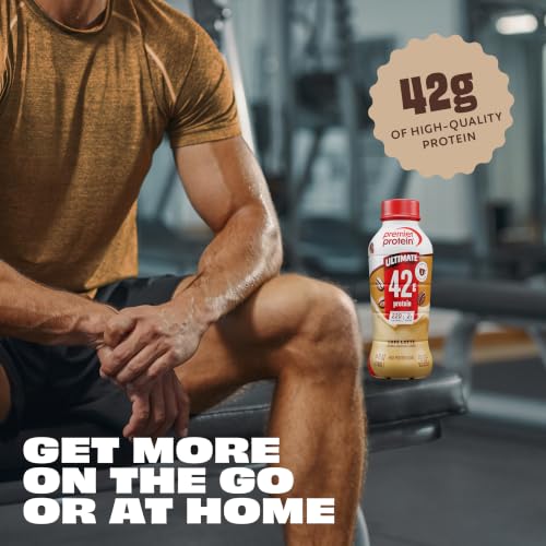Premier Protein ULTIMATE 42g High Protein Shake +Energy, Café Latte, 4 Pack | Caffeinated, 220 Calories, 2g Sugar, 24 Vitamins & Minerals, Supports Muscle Health, Gluten-Free, Protein Snack, 14 oz - image 7