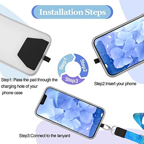 Chinco 5 Pcs Cell Phone Lanyard Adjustable Universal Neck Straps With Phone Pads Phone Lanyard Crossbody For Phone Case Key Id Compatible With Iphone And Most Smartphones thumb #4
