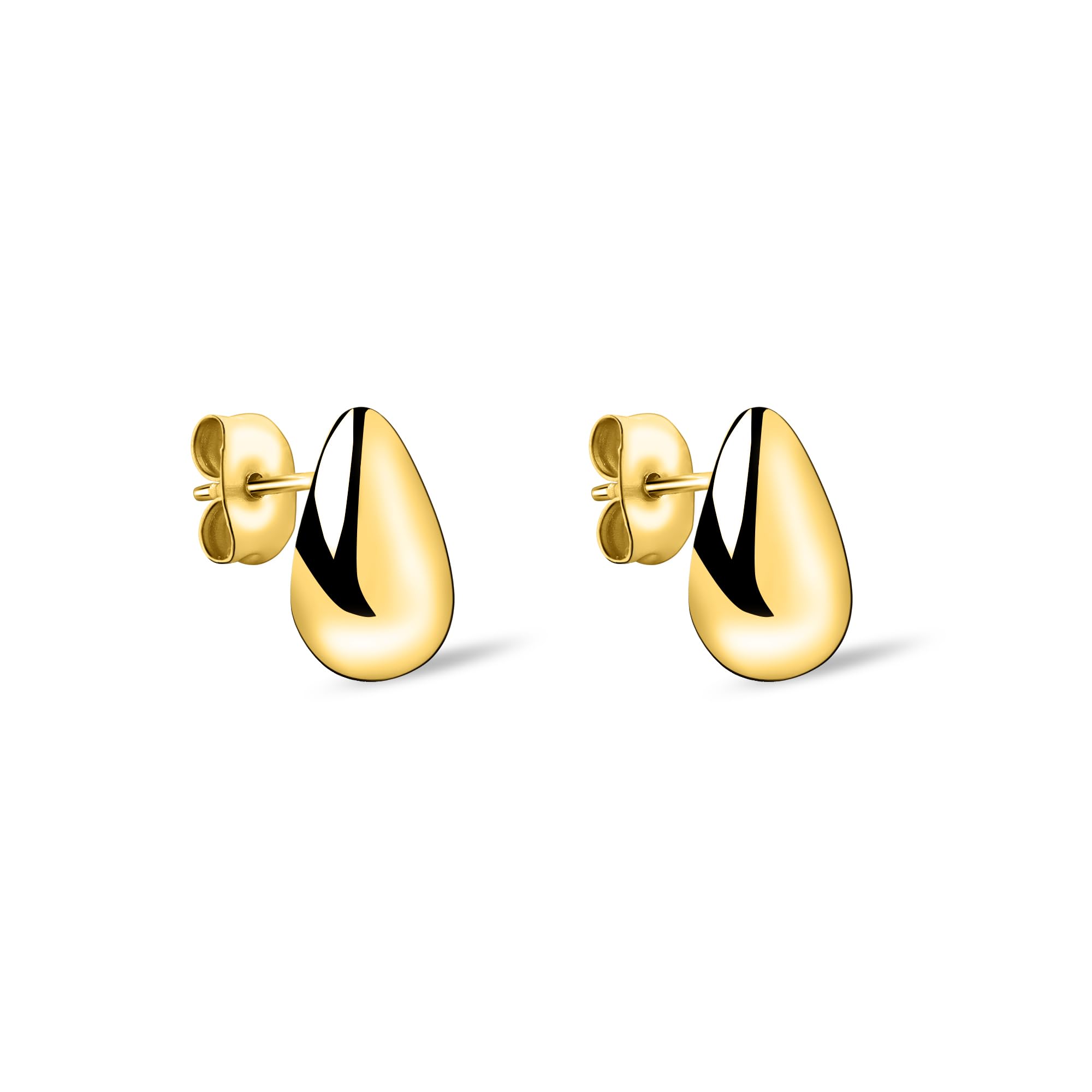 Liebeskind Berlin LJ-1636-E-12 Stud Earrings Stainless Steel in IP Gold, 1,2 cm, Stainless Steel, No Gemstone