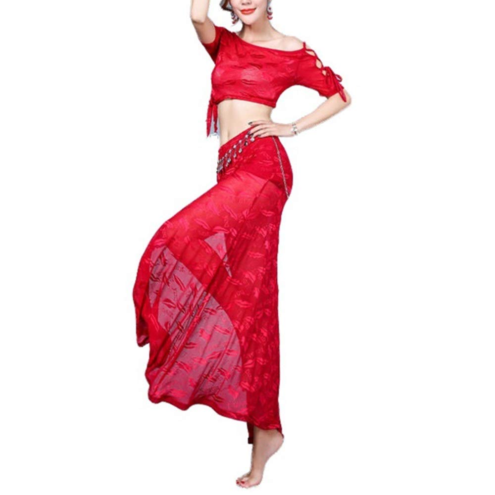 Women's Dance Costumes Belly Dance Skirt Belly Dance Skirt Women's Dance Perfect For Belly Dance Performance Belly Dance Costume Indian Dance Belly Dance Practice Clothes(without Belt Waist) Skirt Lat