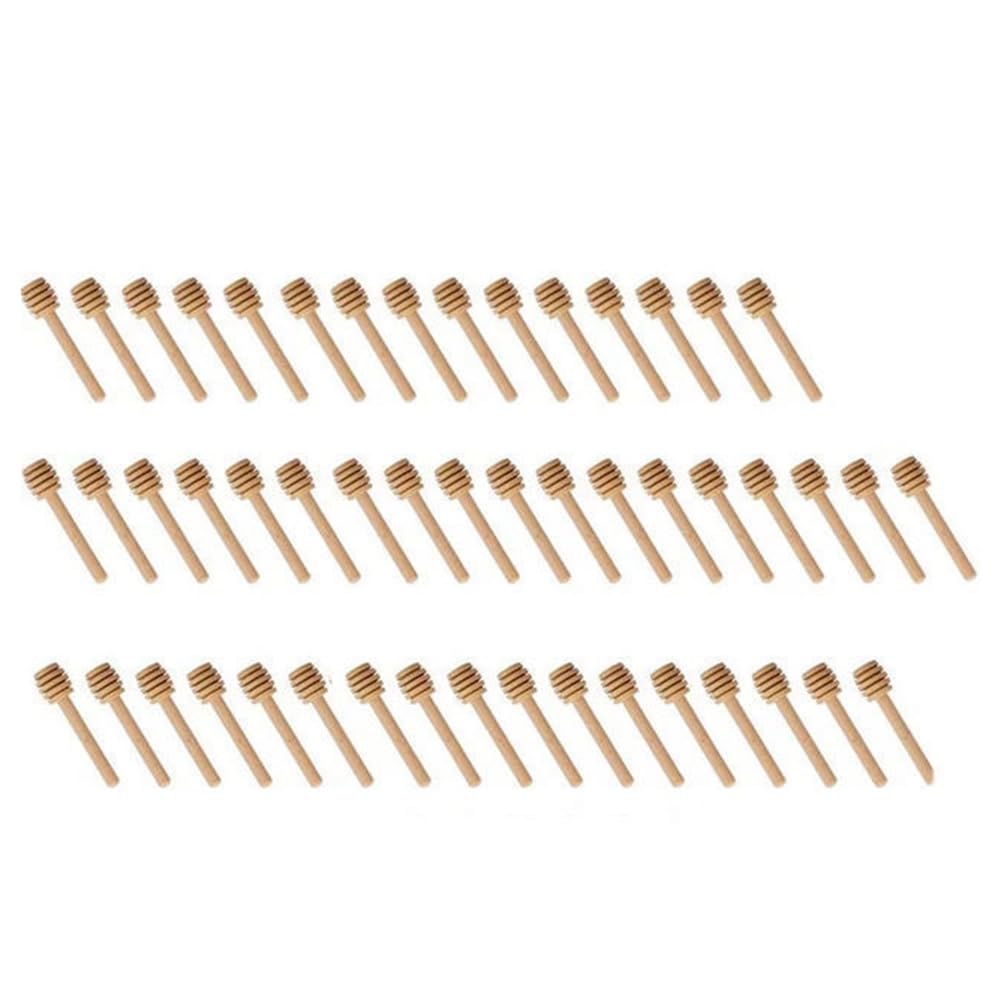 IJSDNVJNDX Honey Stir Bar Long Handle Wood 8cm Mixing Stick Jar Spoon for Coffee Milk Tea Kitchen Tool Supplies