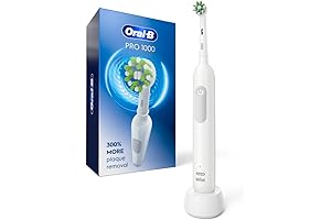 Oral-B Pro 1000 Rechargeable Electric Toothbrush, White, 1 ct