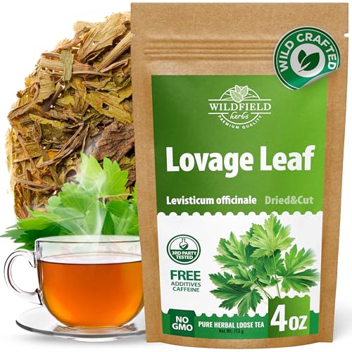 Image of 4 oz. Dried Lovage Herb Lovage Leaves Herbal Tea (Levisticum Officinale) - 113g Herb Tea Levisticum