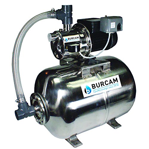 BURCAM 506538SS 3/4 HP Stainless Steel Shallow Well Jet Pump System