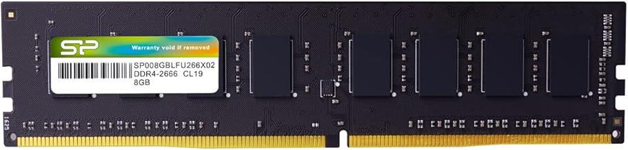 SP Silicon Power DDR4 8GB 2666MHz PC4-21300 CL19 1.2V 288-Pin UDIMM Desktop PC Computer RAM Memory Module SP008GBLFU266X02
