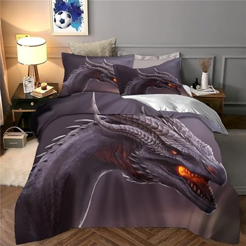 Housse de couette dauphin 3D King parure de lit résistante doux - 6