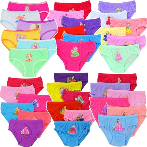 ToBeInStyle Girls' Pack of 6 Random Assorted Print Cotton Bikini Panties4