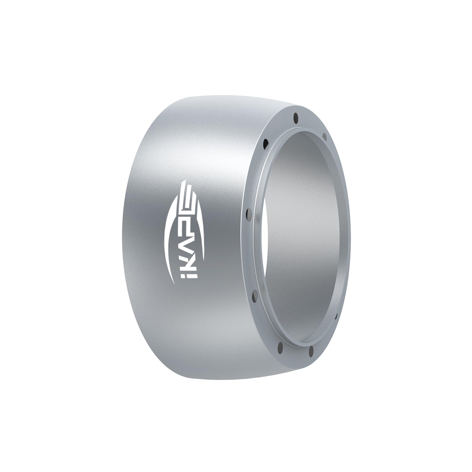 IKAPE 58mm Dosing Funnel, Espresso Ring Compatible with 58 mm Bottomless Portafilter(Silver)