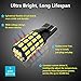 SCOBUTY Upgraded 921 LED Car Bulb Ultra Bright 54SMD 3014 Chipset, 912 T15 W16W LED Wedge Lamp 2.8W 12V 24V Canbus No Error Used for Backup Reverse Lights, 6500K White (2pcs/Pack)
