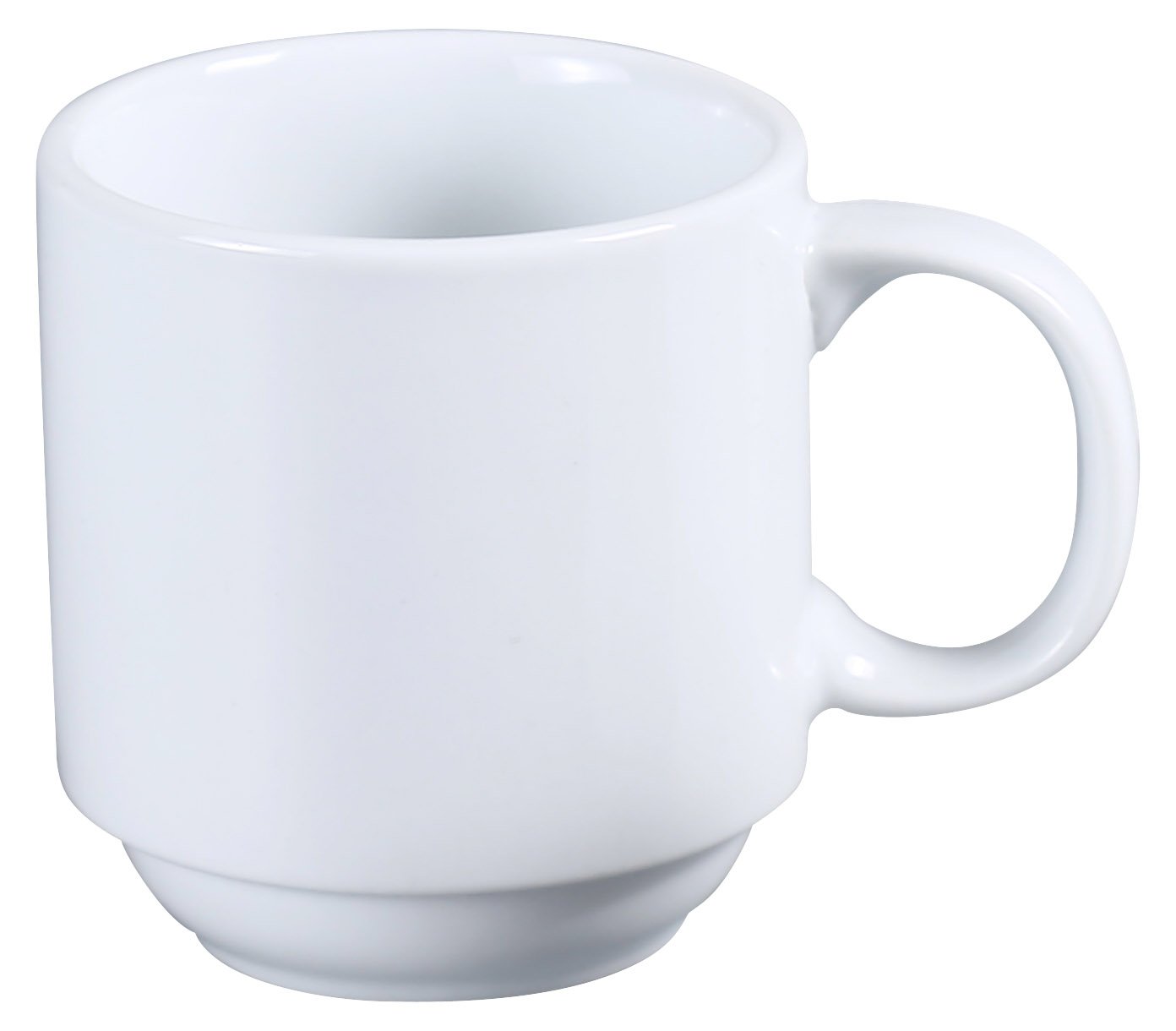Yanco AC-12-P ABCO Prime Stackable Coffee Tea Mug 12 oz Porcelain Super White Pack of 36
