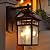 Tosalhql Modern Porch Light Wall Mount Black Exterior Light Wall Lantern for House Front Porch Patio Waterproof Outdoor Light Aluminum Clear Glass 1PK