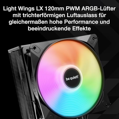 be quiet! Pure Rock 3 LX Air Cooler, 4 High Performance Heat Pipes, 190 W TDP