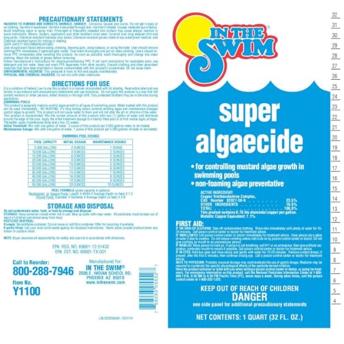 Image of In The Swim Super Algaecide - 7.1% Chelated Copper - 1 Quart