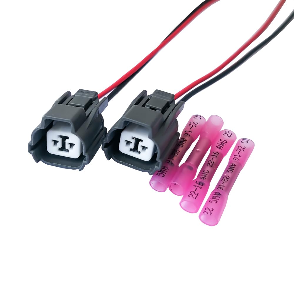 Amazon.com: 2Pcs 2 pin Wire Harness Connector Pigtail fits for TL