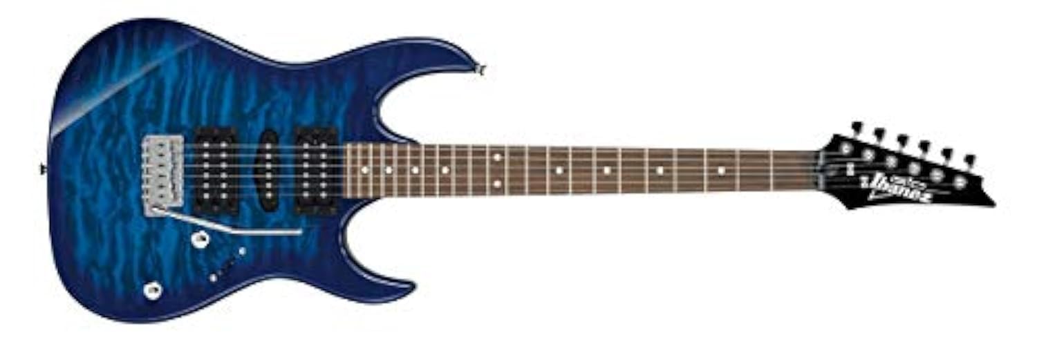 Amazon | Ibanez アイバニーズ GRX70QA エレキギター Transparent Blue 