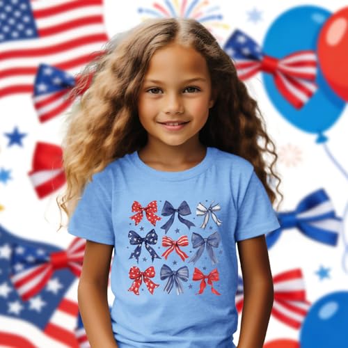Image of 4th of July Shirts Toddler Boys Girls American Flag USA T-Shirt Kids Patriotic Tee Tops