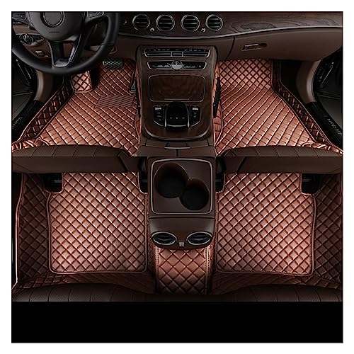 Tapis de sol auto sur mesure marron pour protéger l'habitacle Benz W205 W212