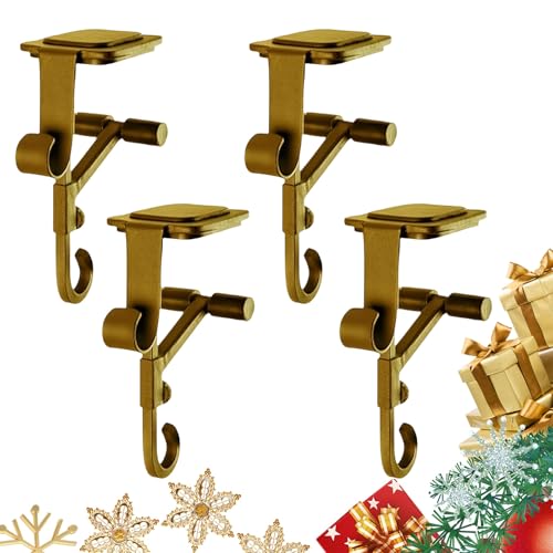 UIOAQES Fireplace Stocking and Garland Hanger