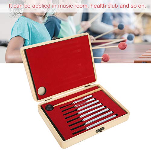 Asixxsix Kit de diapasão, garfo de afinação portátil de aço de alta qualidade, conjunto de garfo de