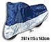 Produktbild Outdoor Abdeckplane XXL (287 x 115 x 143cm) blau/silber für Roller / Motorrad