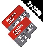 sandisk ultra 32gb microsdhc speicherkarte + adapter bis zu 98 mb/sek. class 10 u1 a1 ffp Ideal für Android-Smartphones und -Tablets.