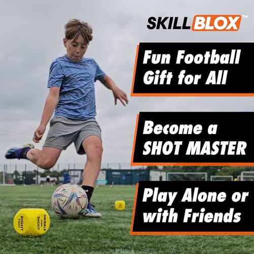 Skill Blox Football Shooting Training Dice (2 Pcs) | Football Gifts For Boys & Girls 9-12 | Football Games & Training Equipment | Teenage Boy Gifts For 8 9 10 11 12 Year Old Boys (Shotmaster Dice) - 3