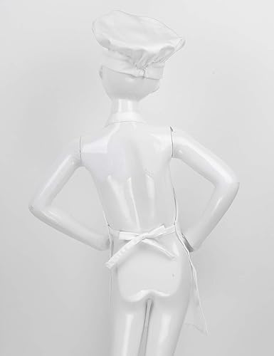 Miniatura 3 de Conjunto de delantal de chef para niños y niñas, delantales de cocina para cocinar, hornear, entrenamiento, disfraz