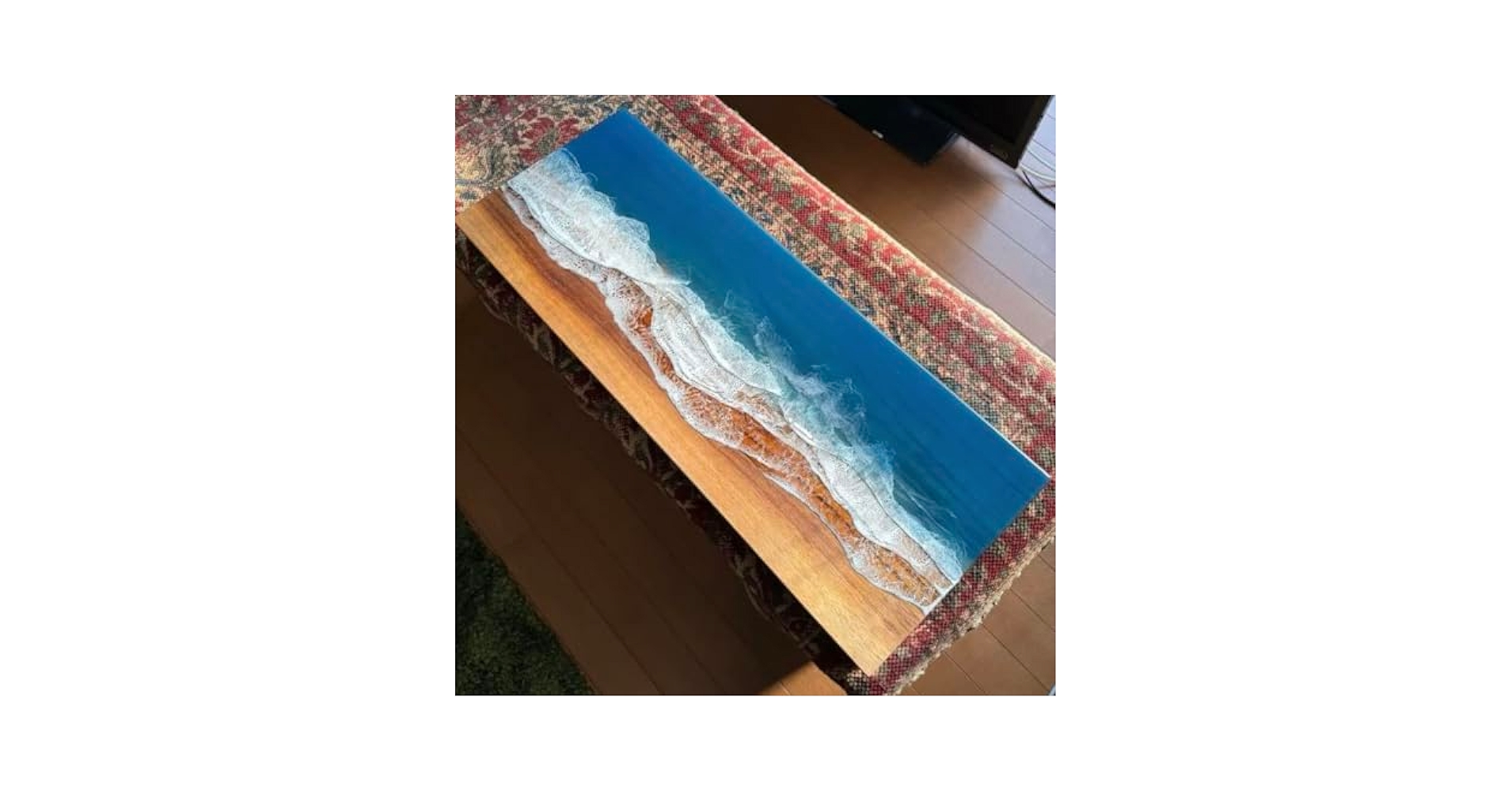 レジンアート海　オーシャンアート　インテリアパネル　砂浜　夏　壁掛け　オシャレ 11447c931bcaf5a4de930959e85649