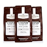 Ethiopian Natural Sidamo Guji Coffee, 12-Ounce Bags (Pack of 3), Whole Bean, Fresh Roasted Coffee LLC