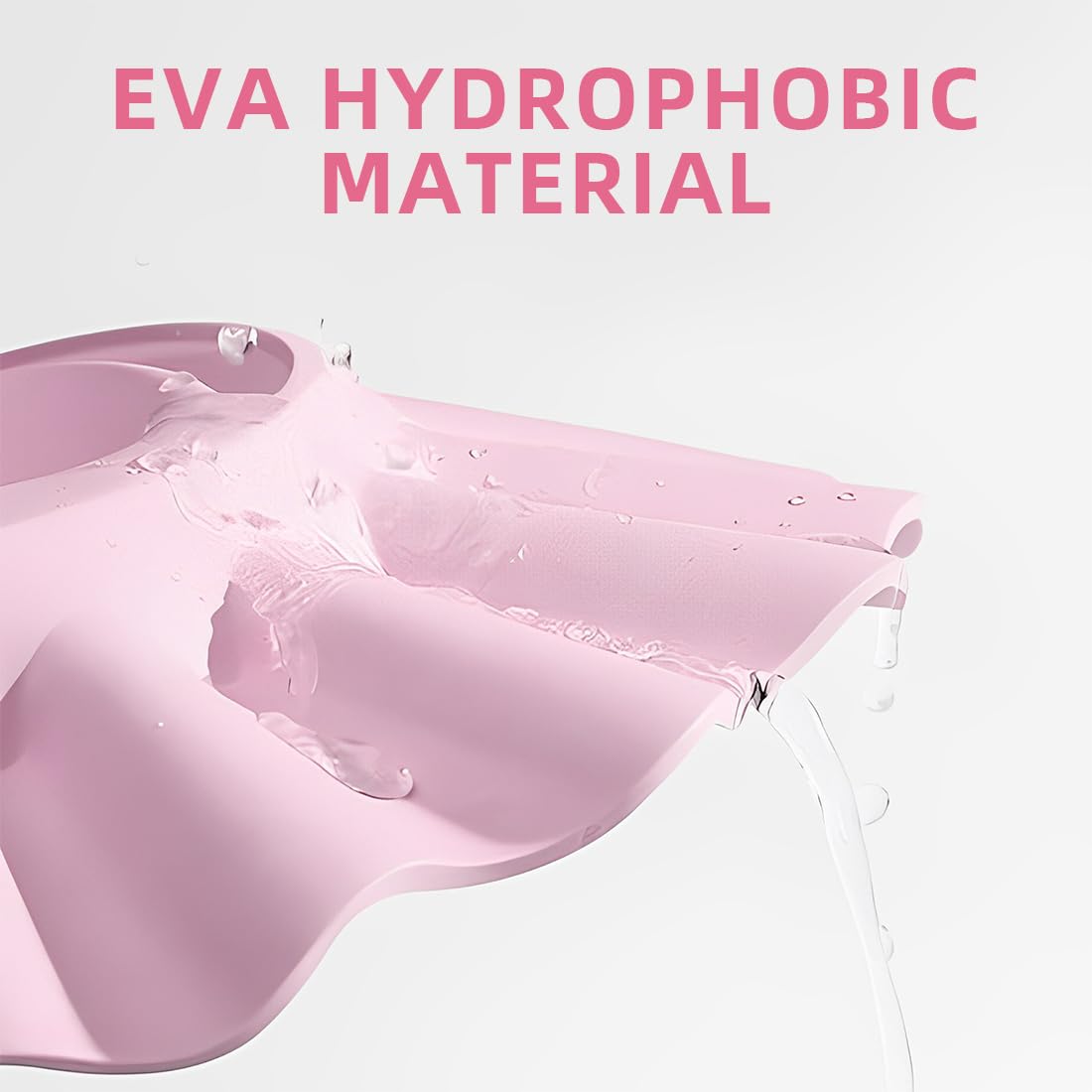 1 Pc Chapeau Douche Bébé,Réglable Visière Bonnets De Bain,Casquette De Bain Bebe,Casquette De Bain,Bonnet De Douche Enfant Pour Enfants Protection Des Yeux Et Visage De Shampooing(Rose)