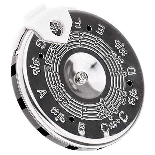 MEELYHOME 13 Tones Pitch Pipe Tuner C-C Note Selector Electric Guitar Tuner C-C Music Notes Instrument Tuning Device Easy to Use, Diameter 6.5cm, As Show