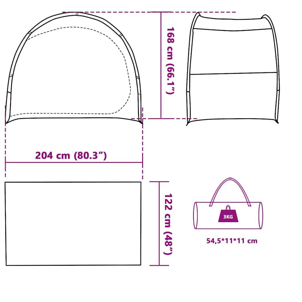 Blaues Beistellzelt wasserdicht, leichtes Camping Zelt mit PU Beschichtung, winddichtes Familien Zelt für Trekking, Strand, Outdoor, Festival und Reise, x x
