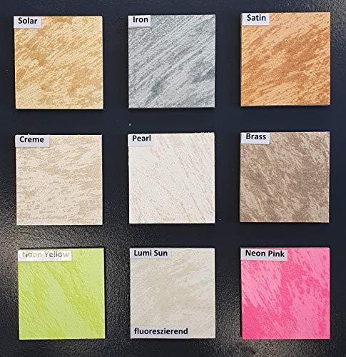 PUFAS Crystal-Finish - Kristall-Effekt-Dekor 750 ml für 4 m² für Innen lösemittelfrei (Neon Yellow)