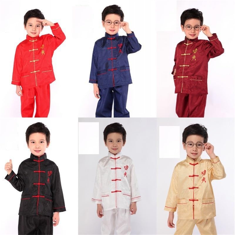 Shanghai Story Kung Fu Uniform for Boys Kids Traditional Chinese Tai Chi Wing Chun Martial Arts Set Outfit2