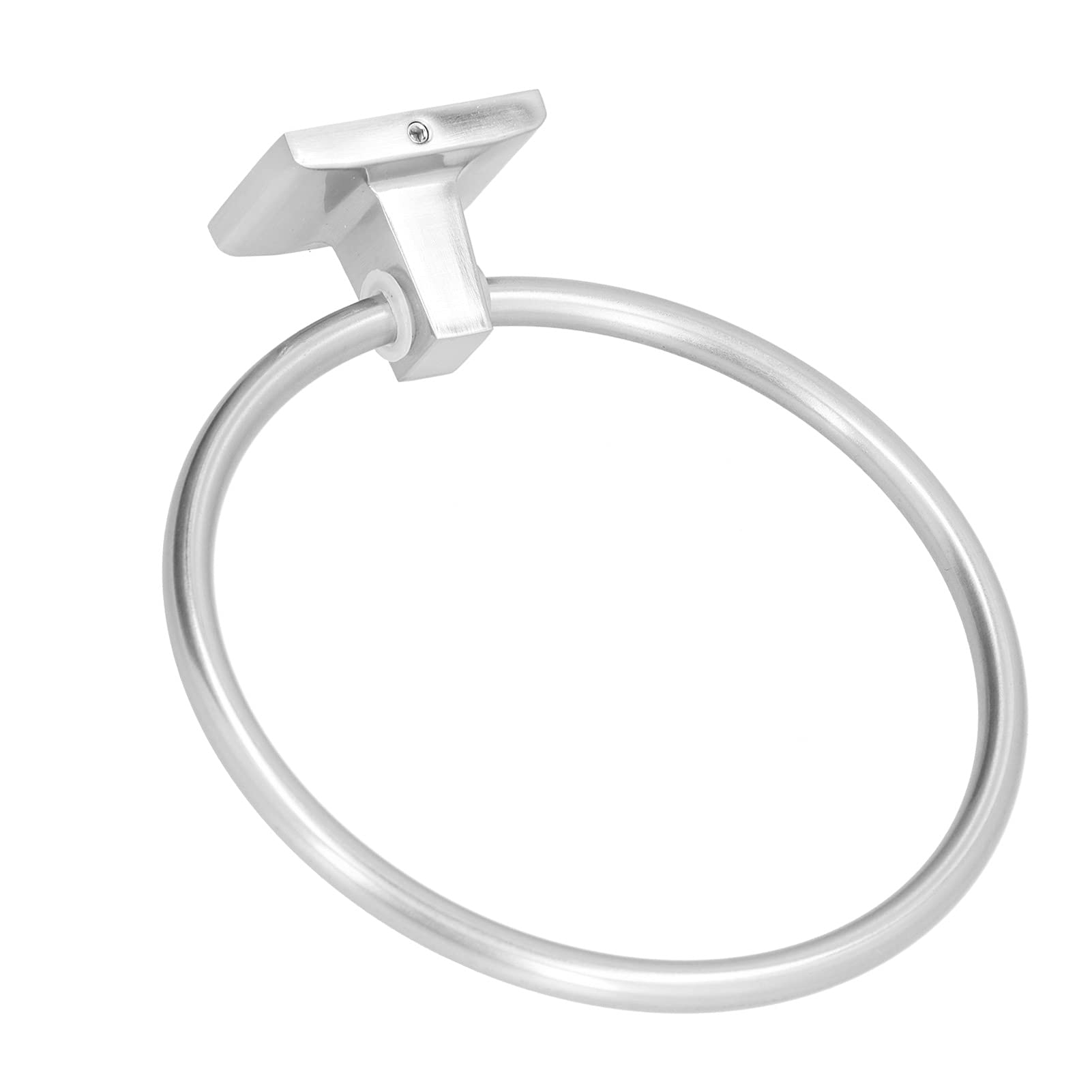 Toallero de acero inoxidable cepillado, moderno toallero de pared para toallas de mano, elegante y duradero, para decoración del hogar