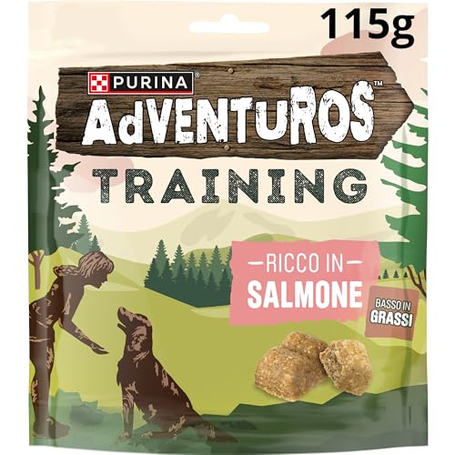 PURINA ADVENTUROS Training Stanck per Cani Adulti con Salmone 6 Confezioni da 115g