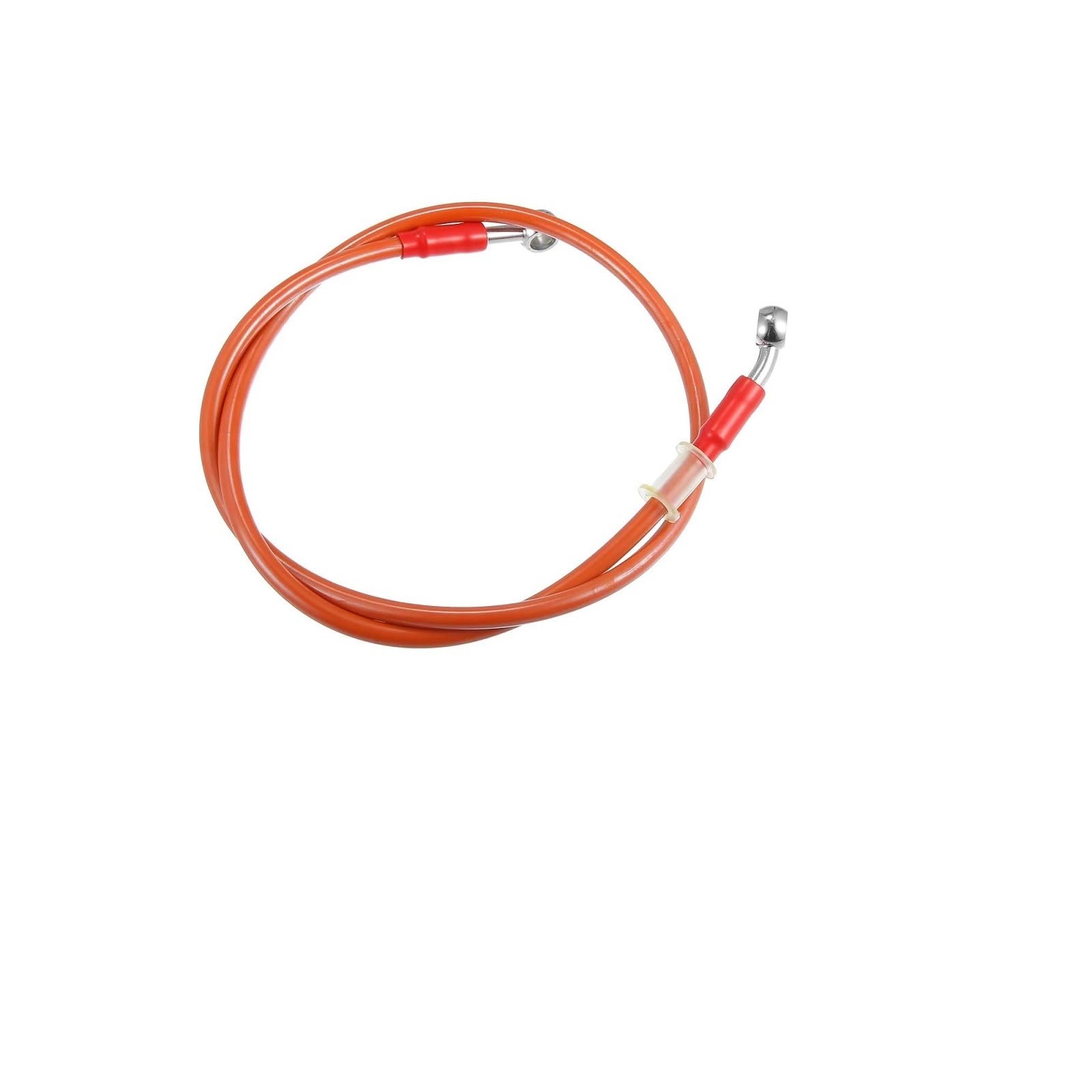 Ksxzw Orange Motorbike Part Motorcycle Brake Hose Oil Line Pipe 28° 0° 10Mm Inner Diameter Length 95Cm
