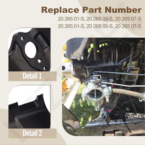 LIZEWEI Kit déflecteur de chaleur 20 265 09-S pour moteur de tondeuse Kohler/Cub Cadet SV470-SV620, SV540, LTX 1040 remplace 20 265 01-S, 20 265 05-S, 20 265 07-S, 20-265-09-S – vue 3