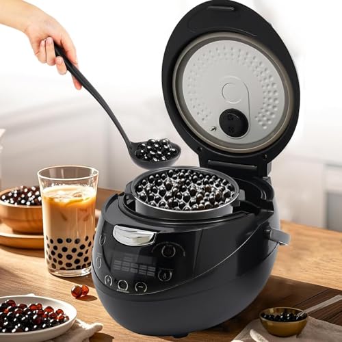 Boba Cooker,MáQuina Para Preparar Tapioca Pearl, 900/1350W MáQuina Comercial AutomáTica Para Preparar Té Con Leche,Gran Capacidad 6L/8L,Calentamiento Por CirculacióN Tridimensional,8L1350W