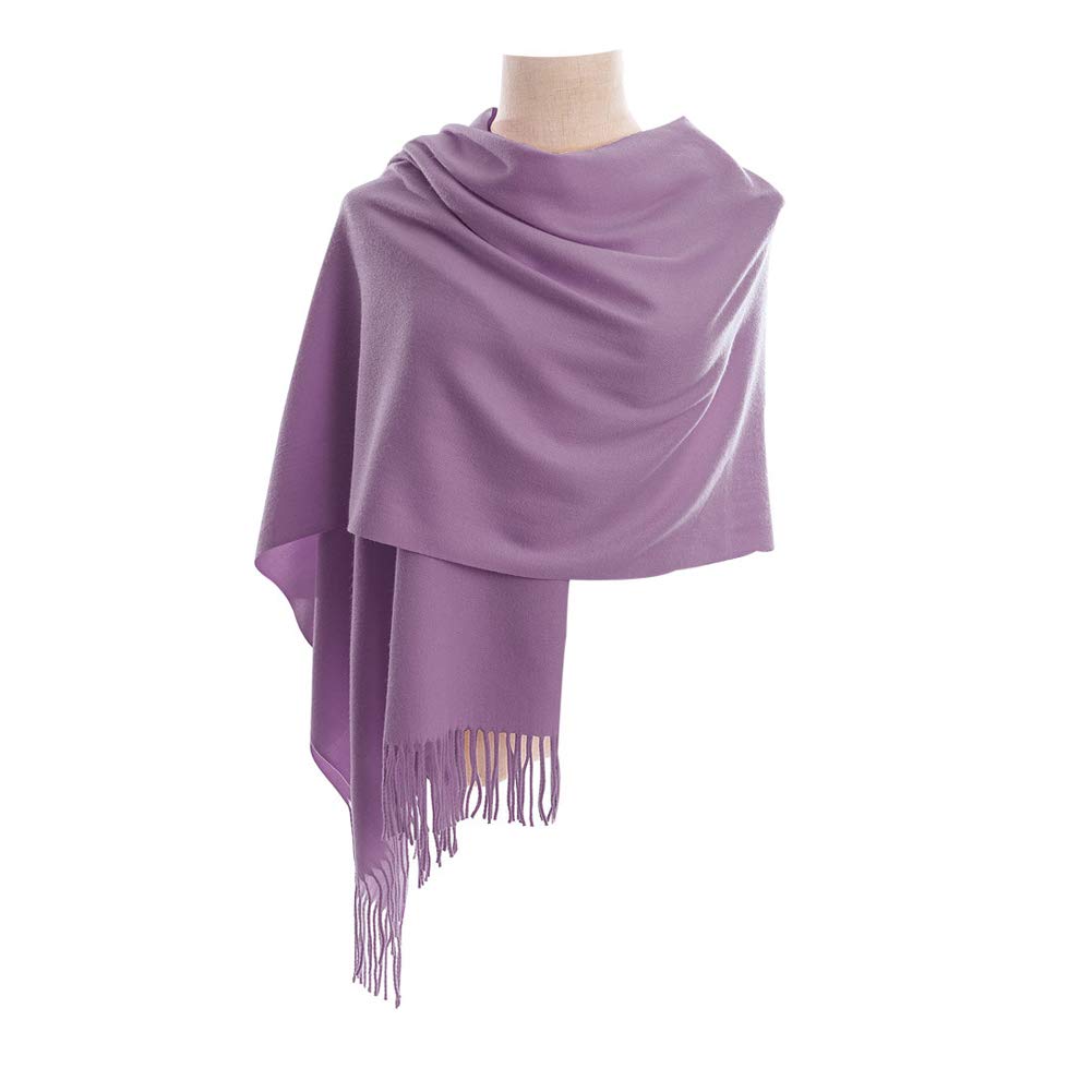 CYZLANN Damen-Schals, weiche Schals und Wraps, Kaschmir-Haptik, Schals für Damen und Herren, Cremeweiß, Einheitsgröße