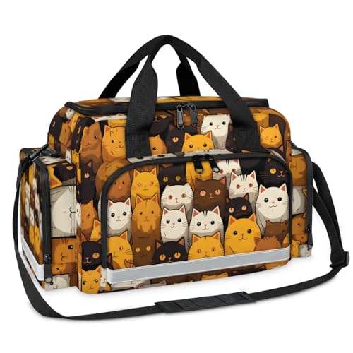 GzLeyigou First Aid Bags Empty, Bengal Cat Emergency Bag First Aid Kit Multiple Compartment Kit Carrier On Call Trauma Bag For Paramedics Emergency Medical Supplies Kit