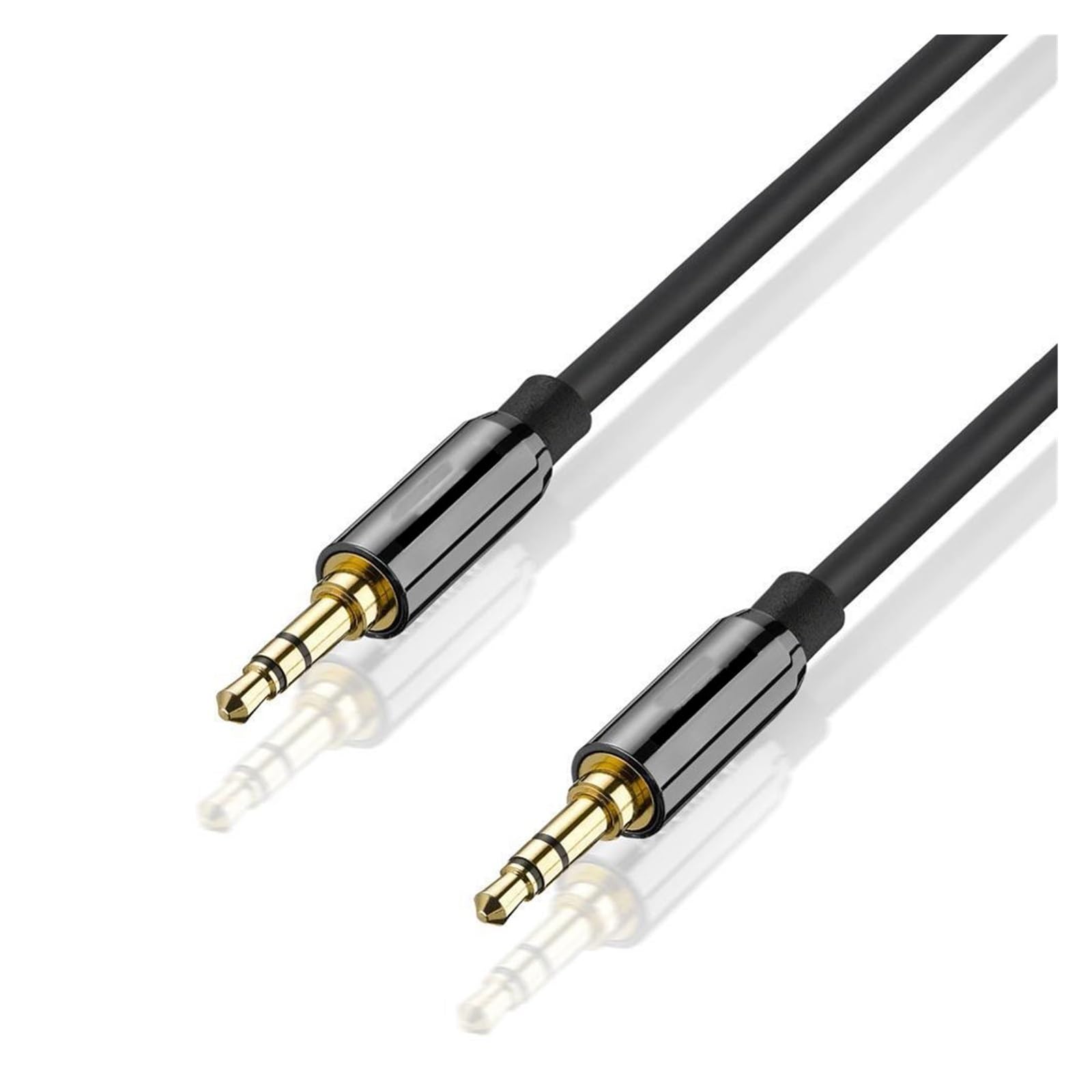 Câble Audio plaqué or 3.5mm mâle à mâle blindé, adapté aux haut-parleurs et casque 1.8m 300cm 5m 10m 15m 20m(20m)